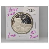 1993 1oz .999 Silv Xmas Peace Round