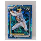2024 Bowman Ch Prosp Jacob Wilson Aqua Cracked Ice