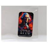 1oz .999 Silv Scottsdale Mint "1776" Art Bar