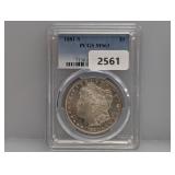PCGS 1881-S MS63 90% Silv Morgan $1