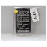 1oz .999 Silv Johnson Matthey Art Bar