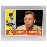 1960 Topps Baseball Darrell Johnson White Back Var
