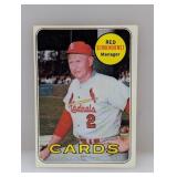 1969 Topps Baseball Red Schoendienst HOF 462