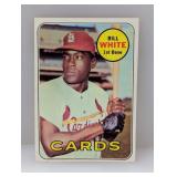 1969 Topps Baseball Bill White 588 Stain