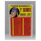 1969 Topps Baseball Rod Carew Checklist UNCHECKED