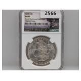 NGC 1884-O MS63 90% Silv Morgan $1
