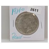 1934-D 90% Silv Peace $1 Dollar