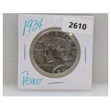 1934 90% Silv Peace $1 Dollar