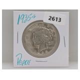 1935-S 90% Silv Peace $1 Dollar