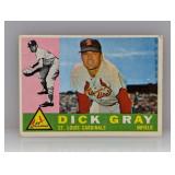 1960 Topps Dick Gray White Back Var 24 Corner