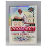2024 Panini Prospect Thomas Saggese Auto