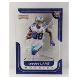 2020 Playoff CeeDee Lamb Clear Rookie #12