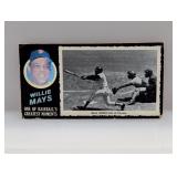 1971 Topps Greatest Moments Mays HOF Rare Creases