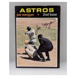 1971 Topps Baseball Joe Morgan Hall Of Fame Reds