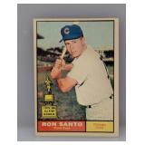 1961 Topps Baseball #35 Ron Santo ROOKIE HOF Cubs
