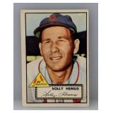 1952 Topps #196 Solly Hemus Cardinals Paper Loss