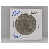 1922 90% Silver Peace $1 Dollar