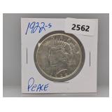 1922-S 90% Silver Peace $1 Dollar