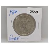 1922 90% Silver Peace $1 Dollar