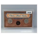 Three Rare Coins Set