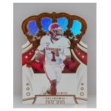 2020 Crown Royale Jalen Hurts Die-Cut Rookie #53