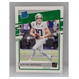 2020DonrussRatedRookieJustinHerbert#4