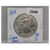 2015 1oz .999 Silver Eagle $1 Dollar