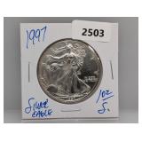 1997 1oz .999 Silver Eagle $1 Dollar