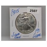 2015 1oz .999 Silver Eagle $1 Dollar