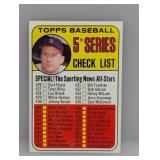 1969 Topps Baseball Mantle Checklist Unchecked 412