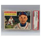1956 Topps PSA 5 #323 Willard Schmidt Cardinals