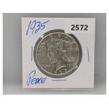 1935 90% Silver Peace $1 Dollar