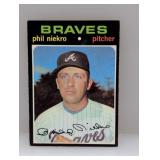 1971 Topps Baseball #30 Phil Niekro HOF Braves