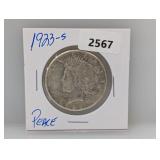 1923-S 90% Silver Peace $1 Dollar