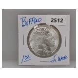 1oz .999 Silver Buffalo Round