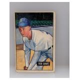 1951 Bowman Baseball #178 Ted Gray Tigers Creases