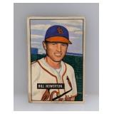 1951 Bowman Bill Howerton Pittsburgh Pirates Stain
