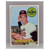 1969 Topps Baseball Jim Palmer HOF 573 Stain