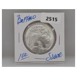 1oz .999 Silver Buffalo Round
