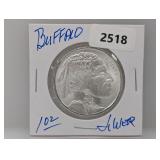 1oz .999 Silver Buffalo Round
