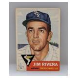 1953 Topps Baseball Jim Rivera White Sox Crease