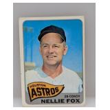 1965 Topps Baseball Nellie Fox HOF-HN 485 Creases
