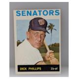 1964 Topps Baseball Dick Phillips Series 7 HN 559