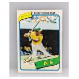 1980 Topps Rickey Henderson RC HOF A
