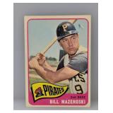 1965 Topps Baseball Bill Mazeroski HOF 95 Indent