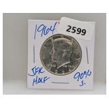 1964 90% Silver JFK Half $1 Dollar