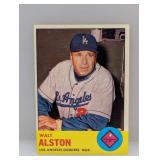 1963 Topps Baseball Walter Alston HOF 154