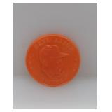 1959 Armour Red Hank Aaron Coin (surface scratch)