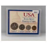 USA Four Most Famous Coins Set