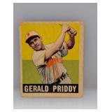 1948 Leaf #111 Gerald Priddy St. Louis Browns MKs